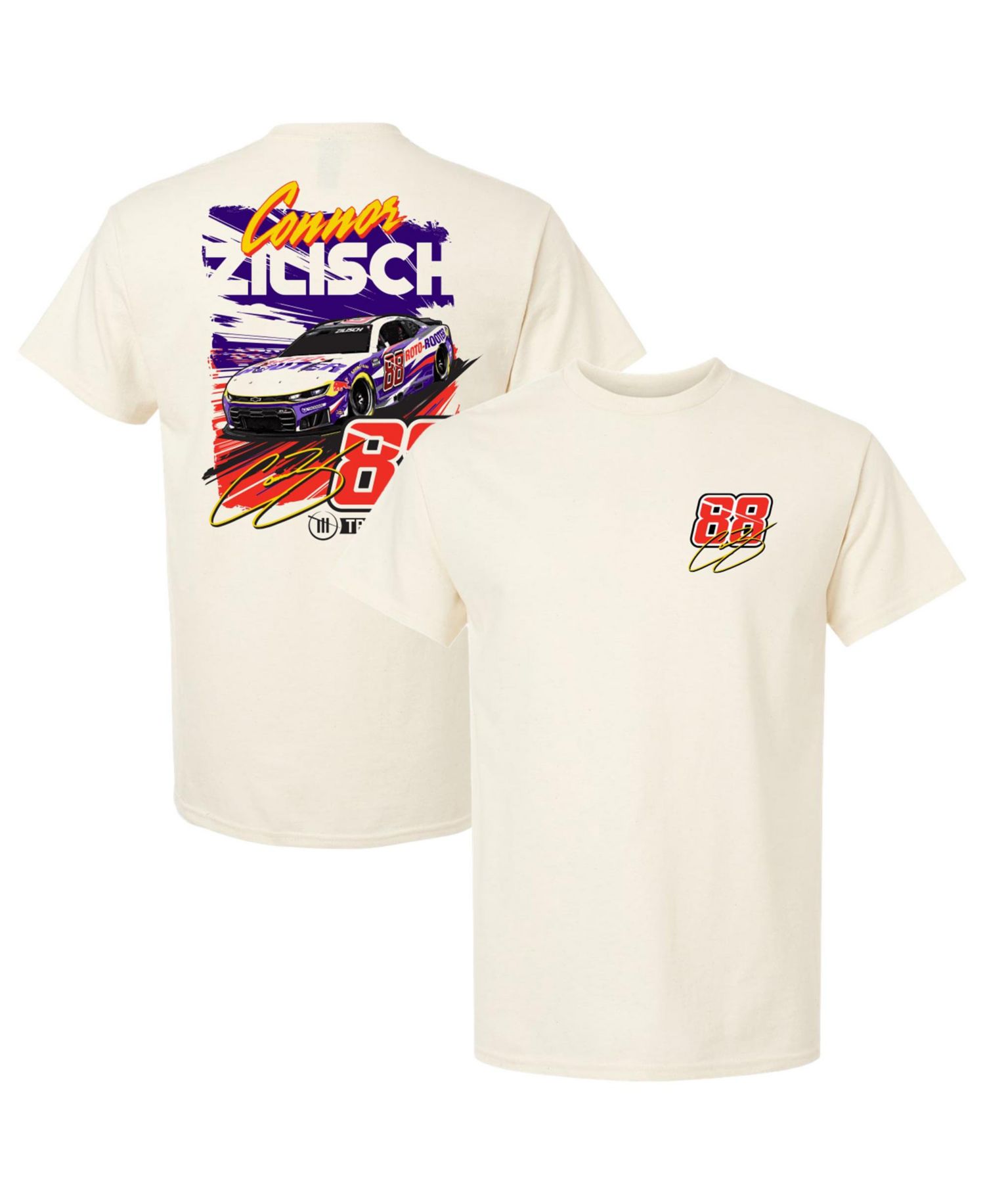 Men's White Connor Zilisch Roto-Rooter Car T-Shirt