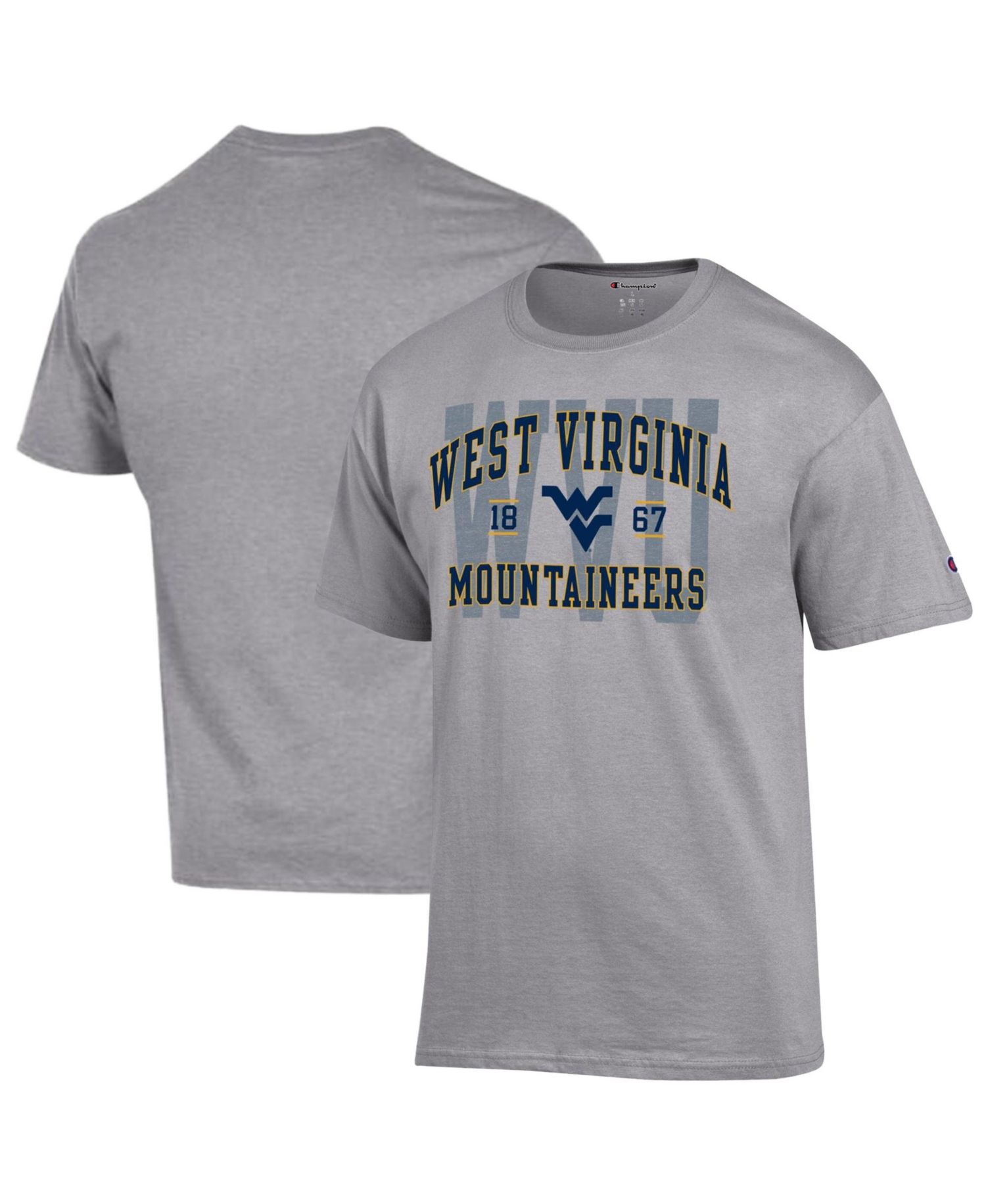 Men's Heather Gray West Virginia Mountaineers Varsity T-Shirt
