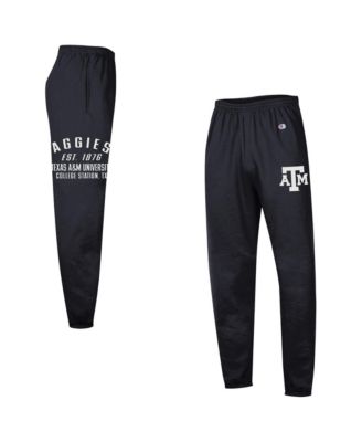 Men's  Black Texas A&M Aggies Powerblend Banded Fleece Sweatpants