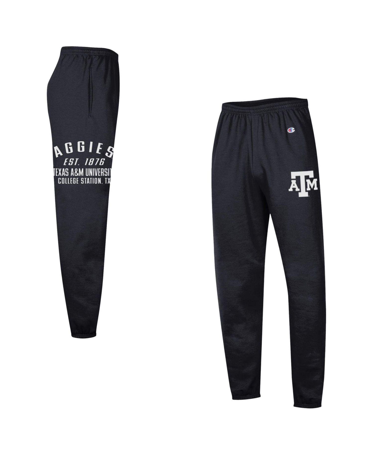 Men's Black Texas A&M Aggies Powerblend Banded Fleece Sweatpants