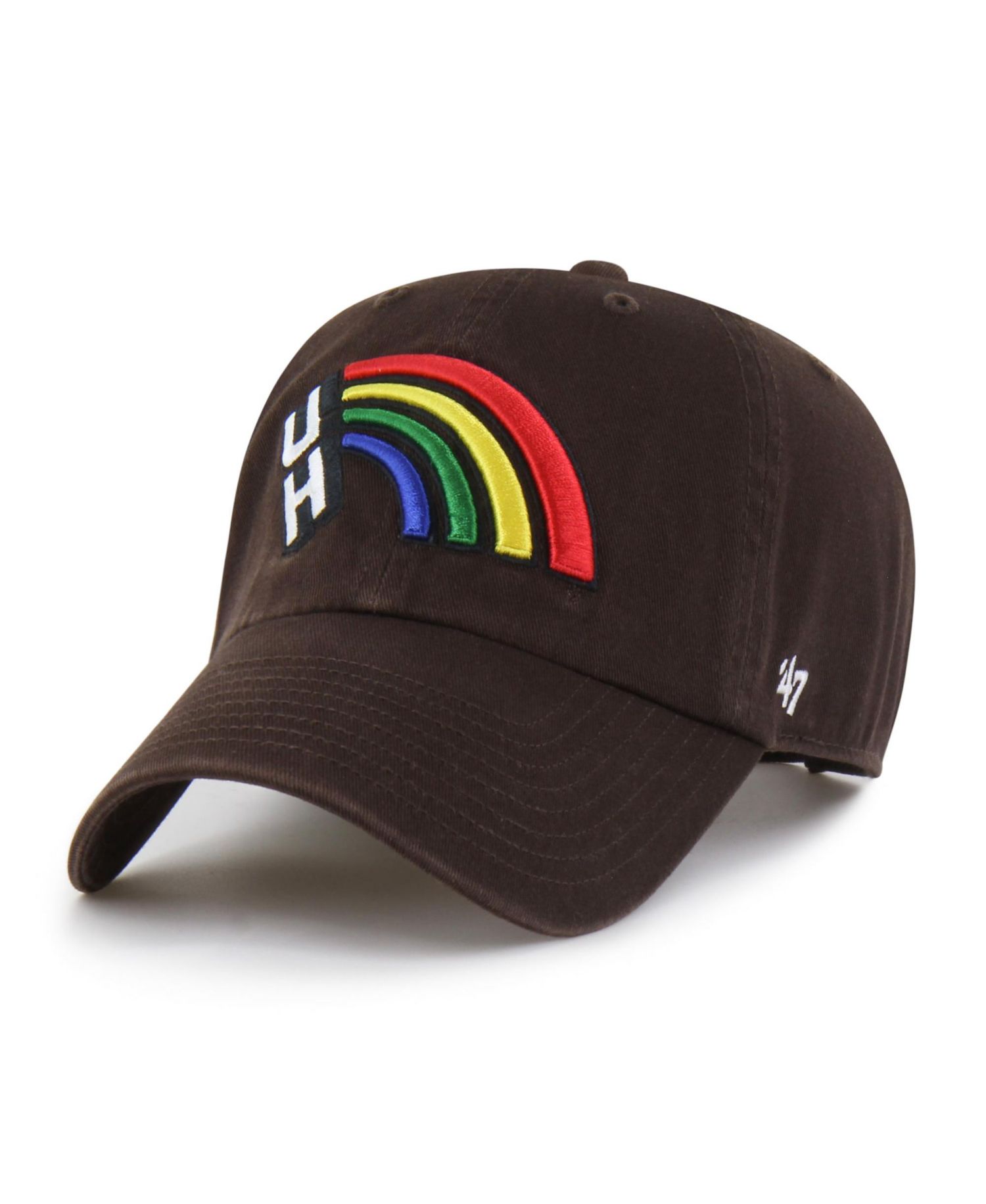 Men's '47 Brown Hawaii Rainbow Warriors Vault Clean Up Adjustable Hat