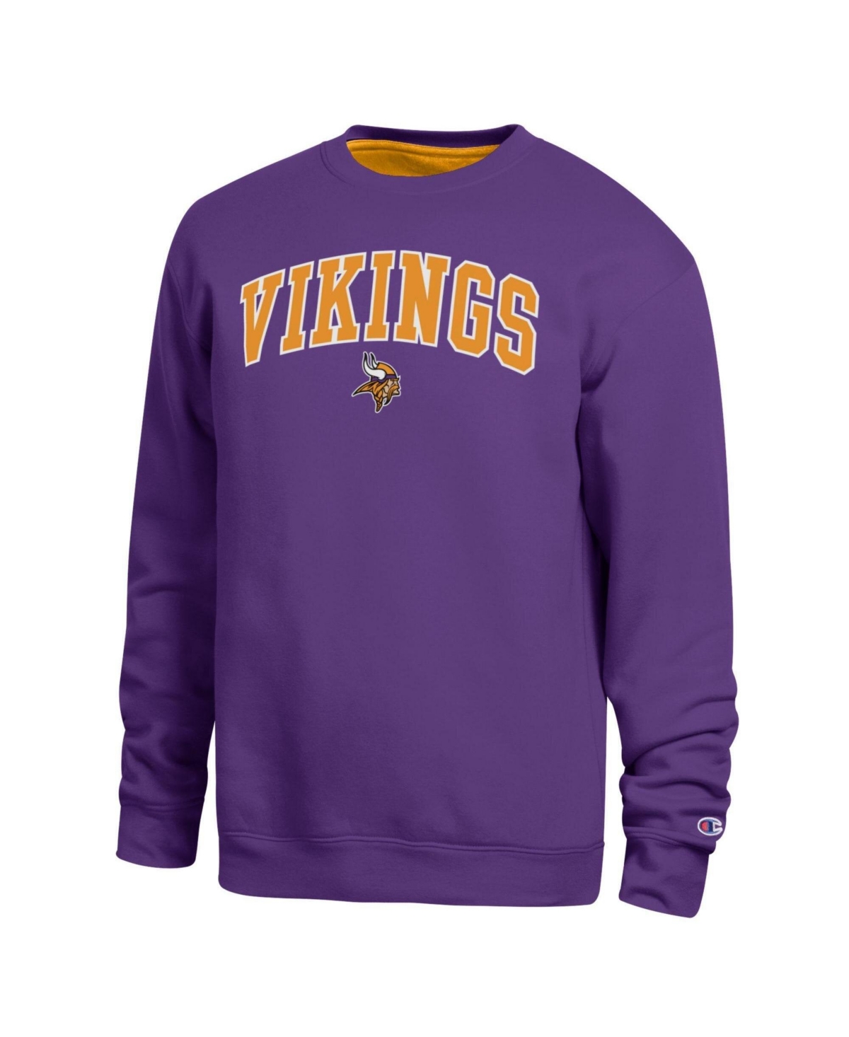 Men's Champion Purple Minnesota Vikings Contrast Lined Sweatshirt
