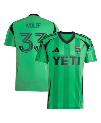 Men's Owen Wolff Green Austin FC 2025 The Heartbeat Kit Replica Jersey