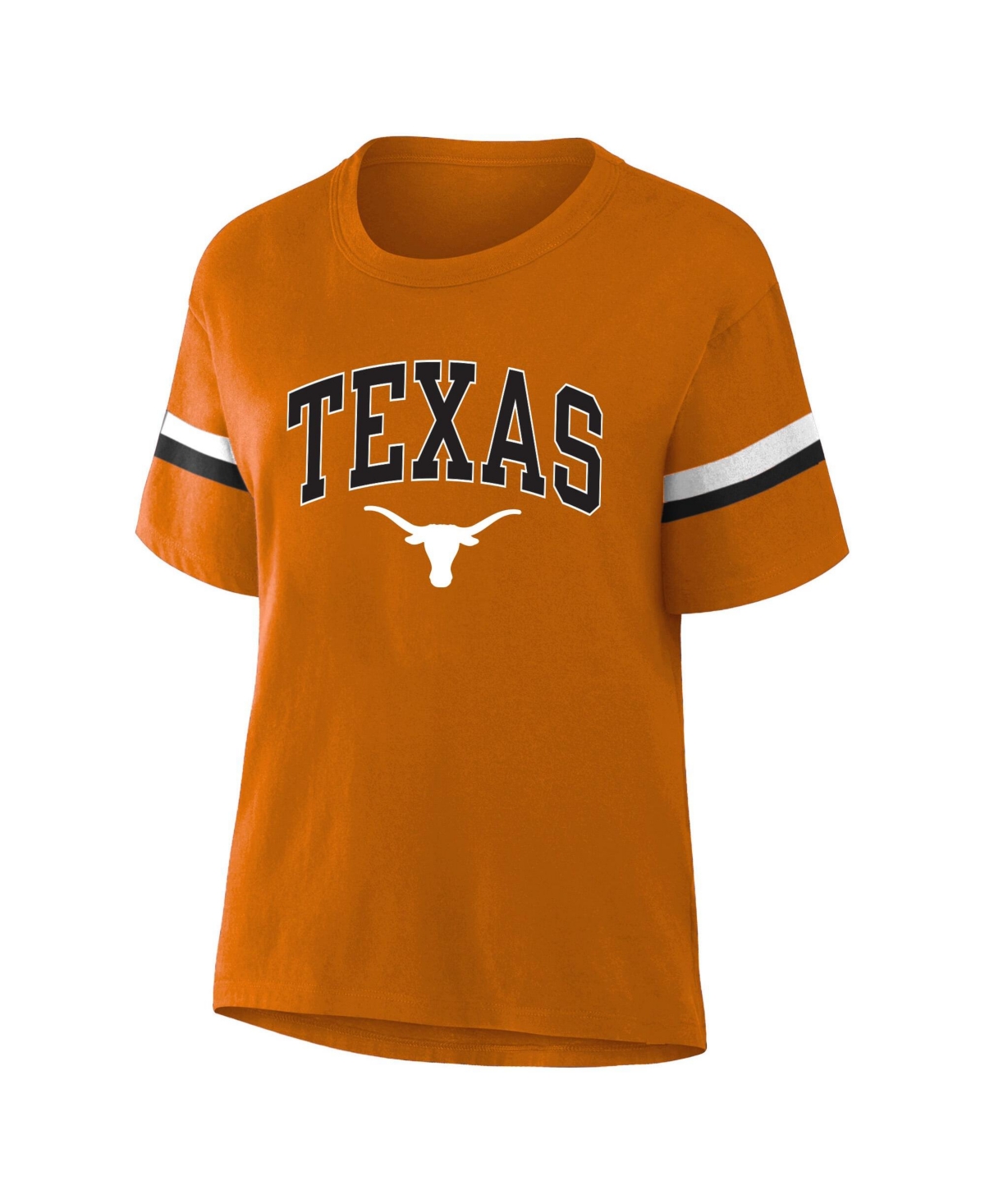 Women's Profile Texas Orange Texas Longhorns Stripe Plus Size T-Shirt - Texas Orange