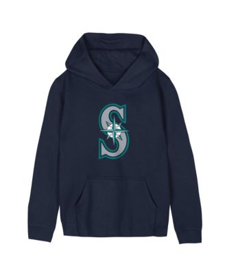 Preschool Navy Seattle Mariners Primary Logo Fleece Hoodie