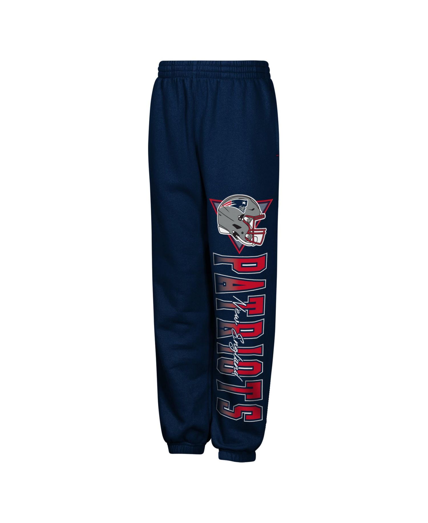 Big Boys and Girls Navy New England Patriots Run & Gun Sweatpants