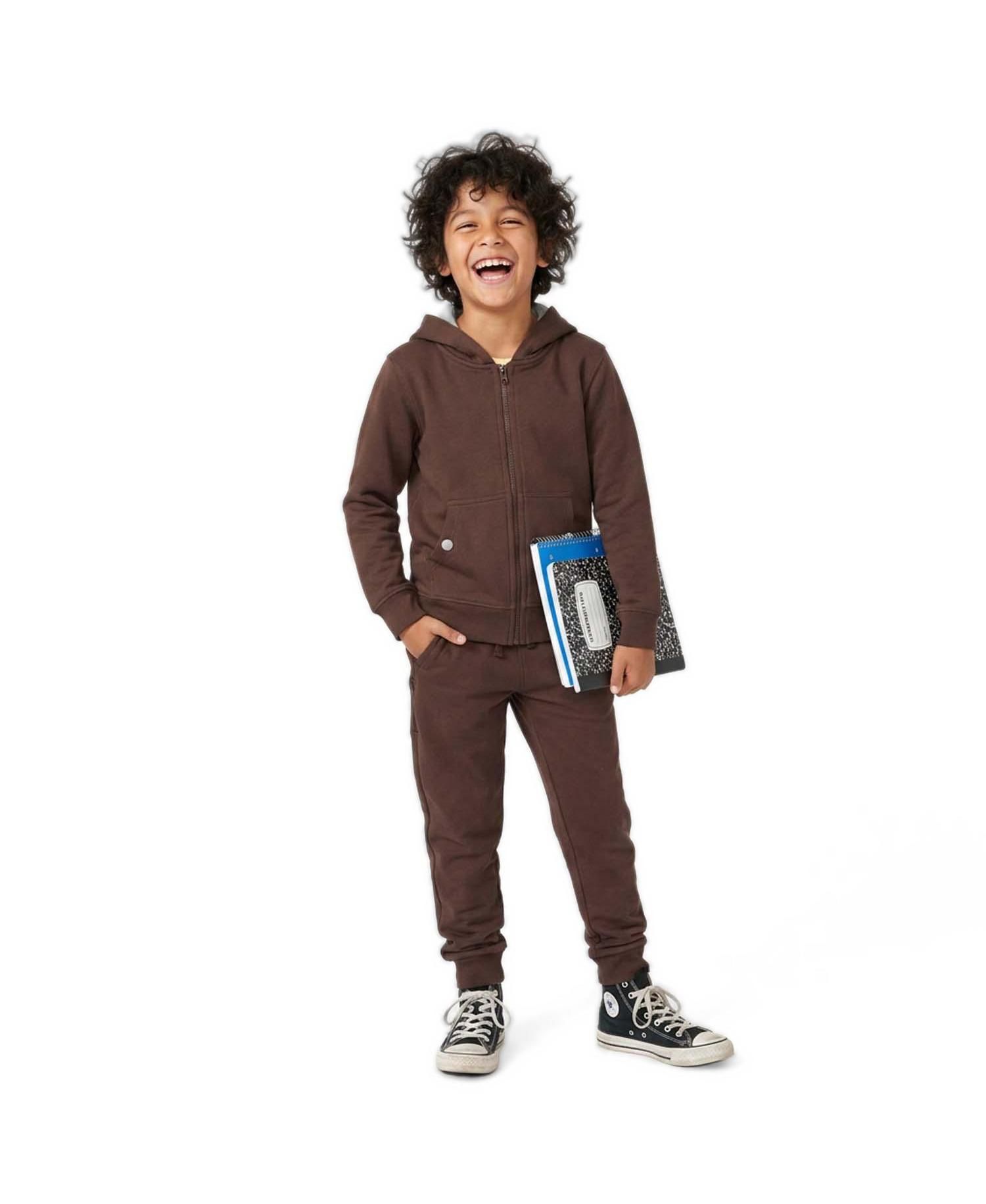 Kids ( XS TO XXL ) Fair Trade Cotton Zip-Up Pocket Hoodie