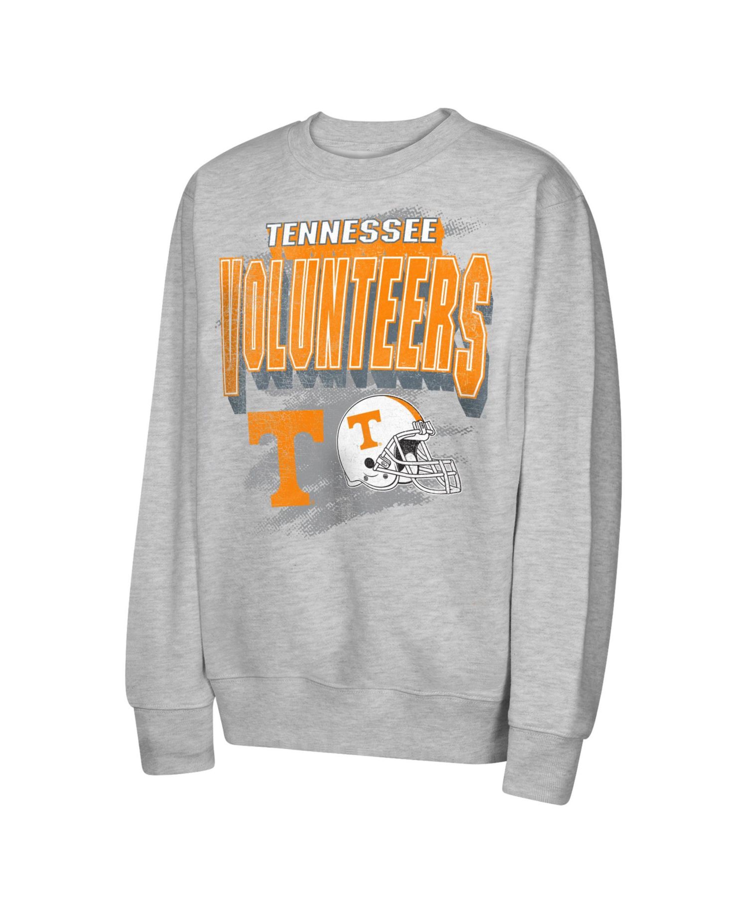 Big Boys and Girls Heather Gray Tennessee Volunteers Wild Card Fleece Sweatshirt