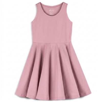 Girls ( xs to xxl ) Cotton Solid Sleeveless Twirl Dress