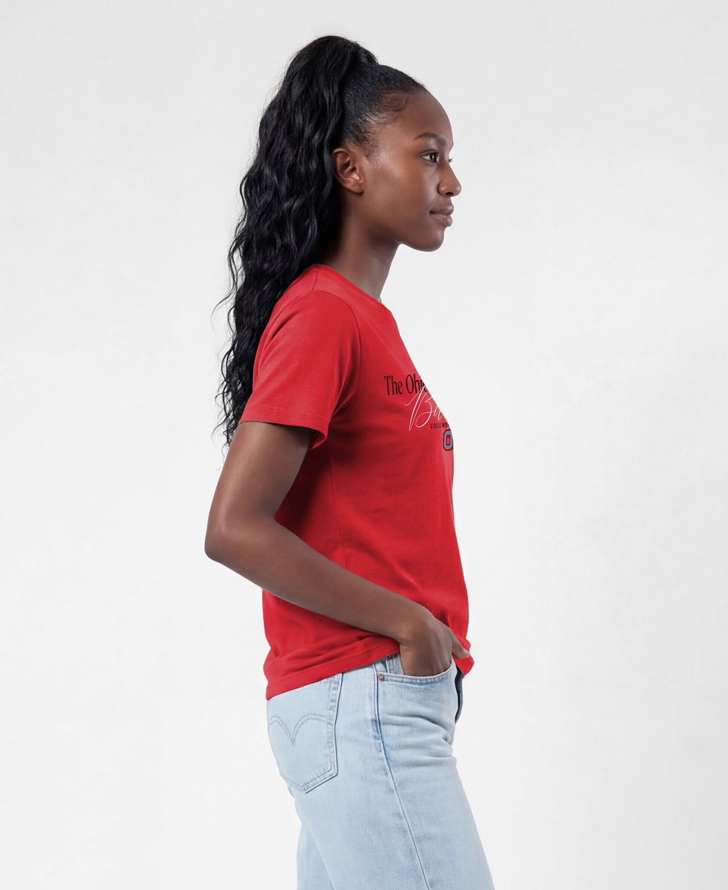 Women's Scarlet Ohio State Buckeyes Lifestyle T-Shirt