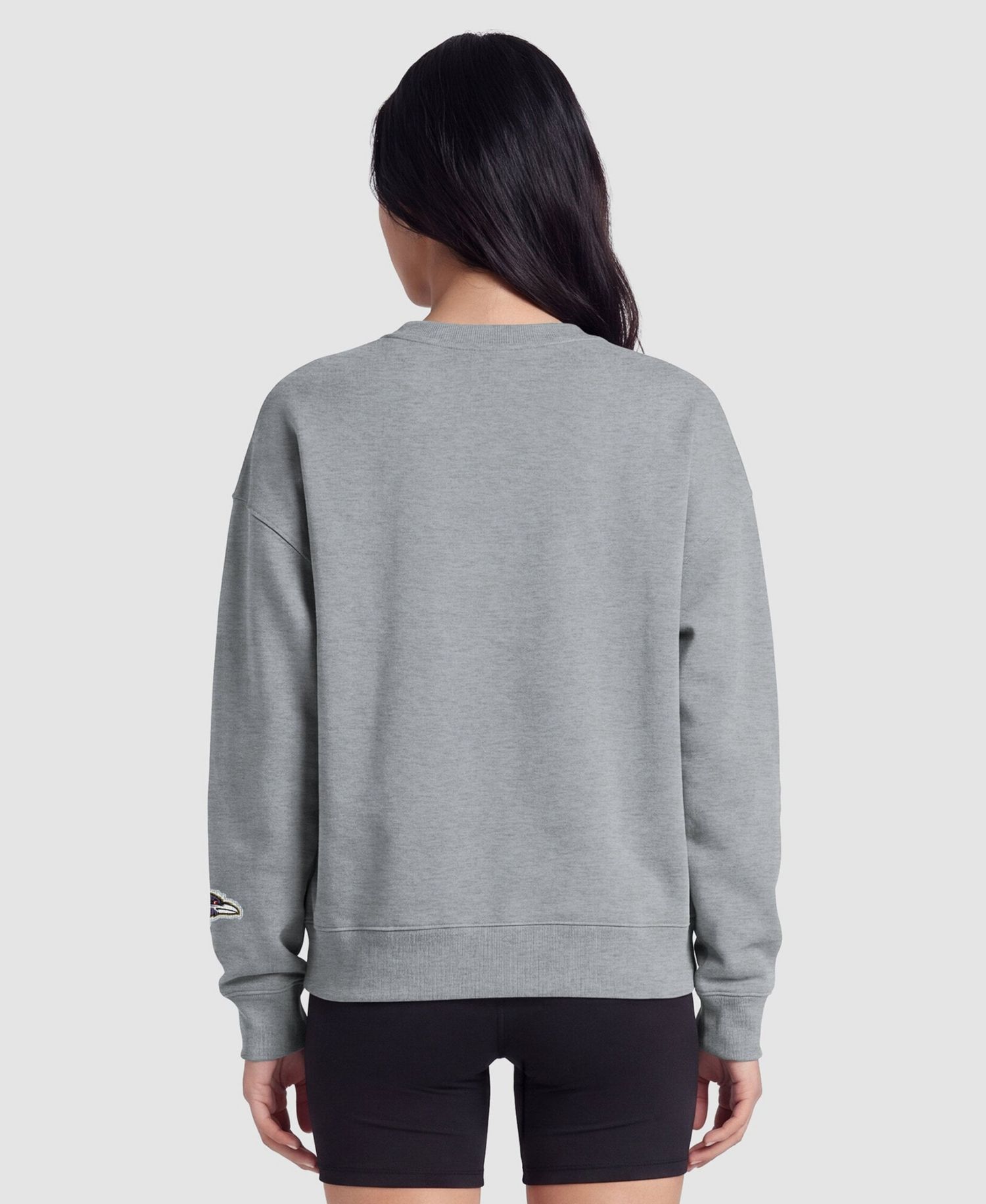 Baltimore Ravens Women's Contrast Lined Sweatshirt - Heather Gray