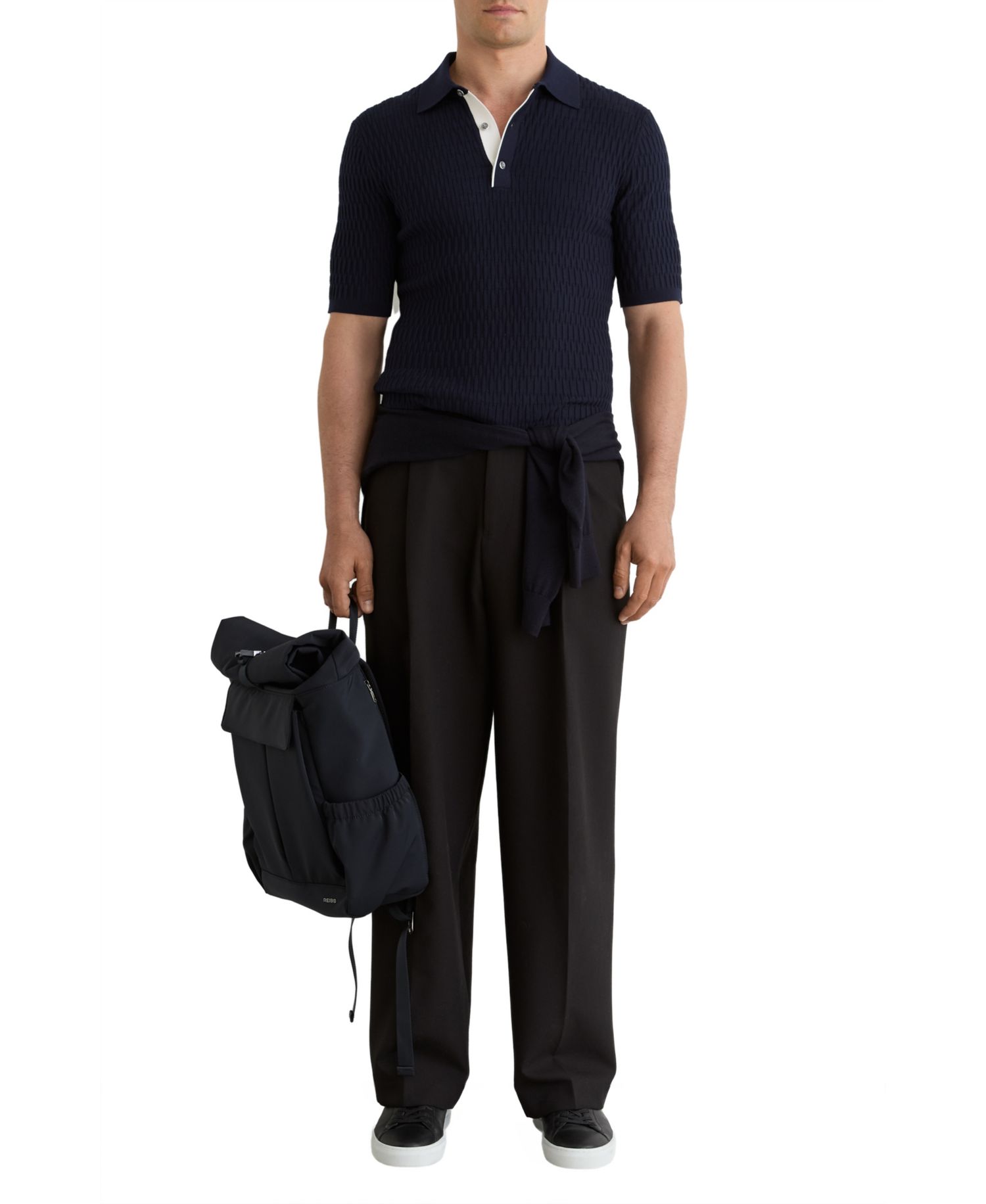 Men's Era Slim-Fit Short-Sleeve Textured Polo Shirt