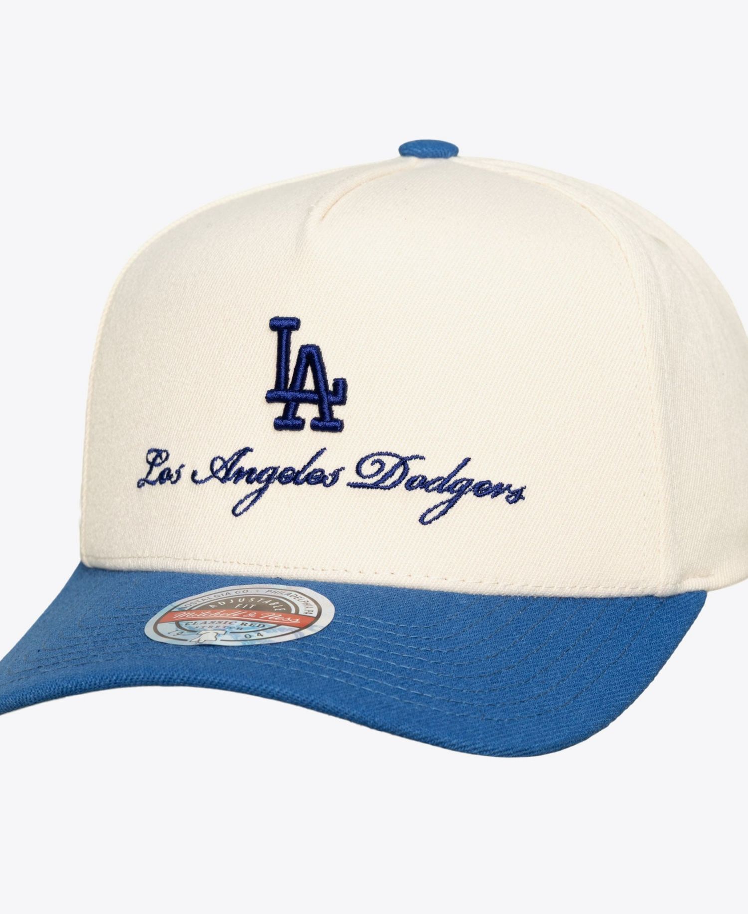 Men's Cream/Royal Los Angeles Dodgers Flawless Stretch-Snapback Hat