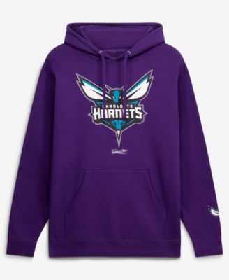 Men's Purple Charlotte Hornets Fleece Hoodie