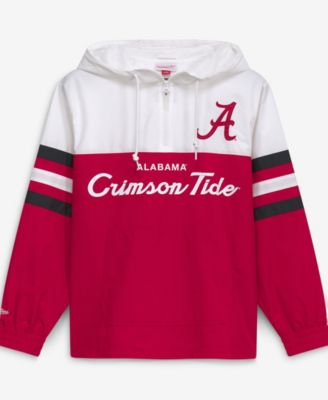 Men's  Crimson Alabama Crimson Tide Head Coach Lightweight Anorak Half-Zip Windbreaker