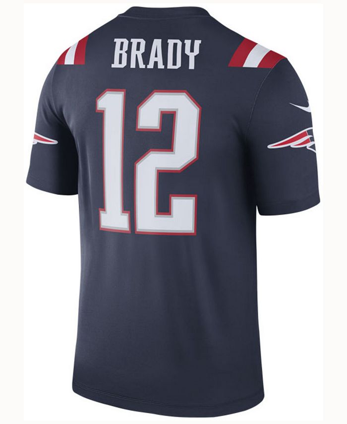 Nike Men's Tom Brady New England Patriots Legend Color Rush Jersey - Macy's