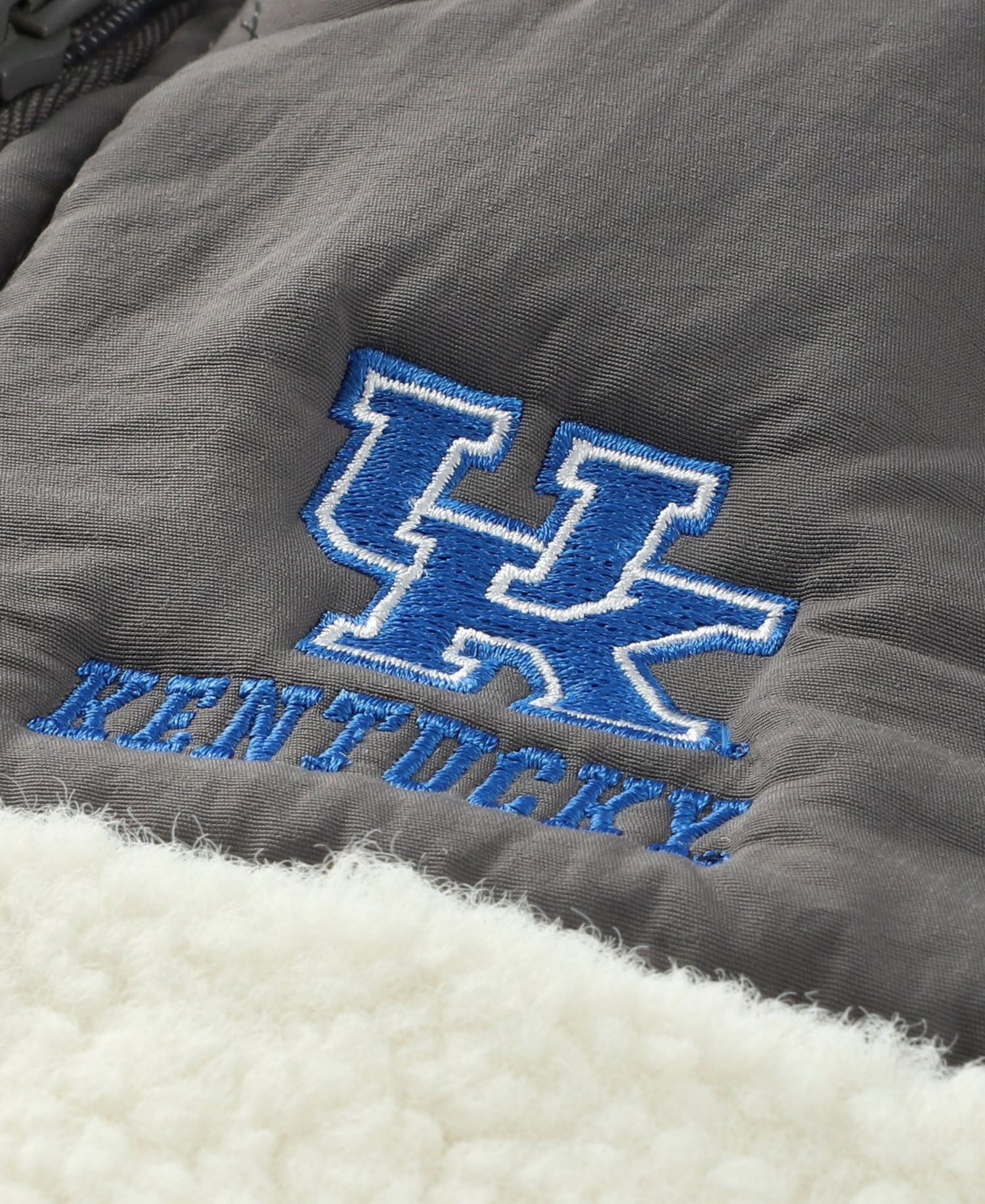 Big Boys and Girls Charcoal Kentucky Wildcats Teddy Sherpa Jacket