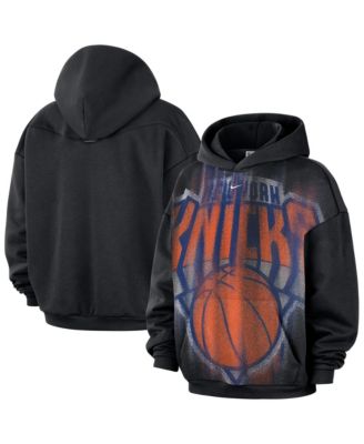 Men's Black New York Knicks 2026 Standard Issue Practice Icon Fleece Pullover Hoodie