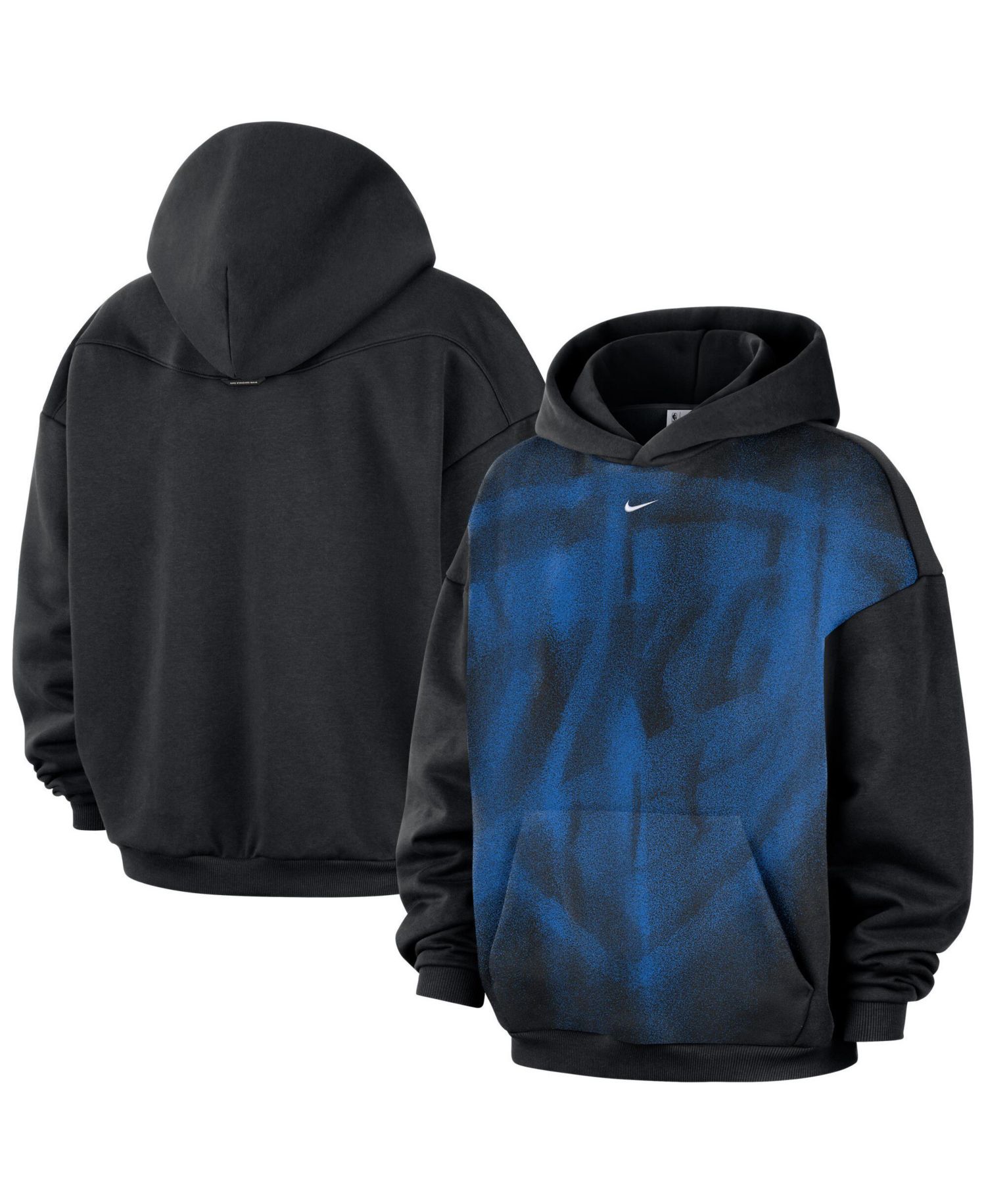 Men's Black Oklahoma City Thunder 2026 Standard Issue Practice Icon Fleece Pullover Hoodie