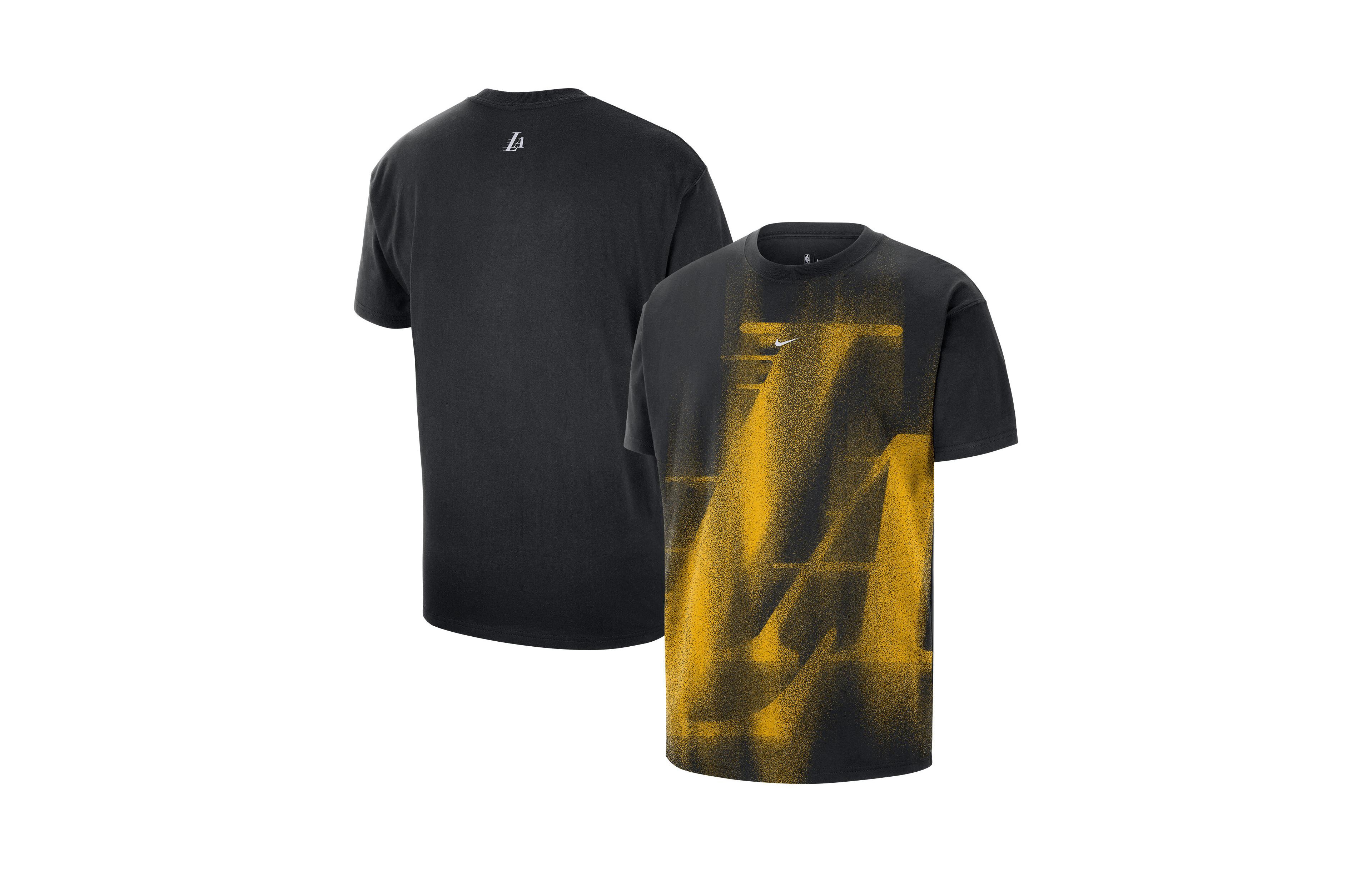 Nike Men's Black Los Angeles Lakers Icon Practice T-Shirt