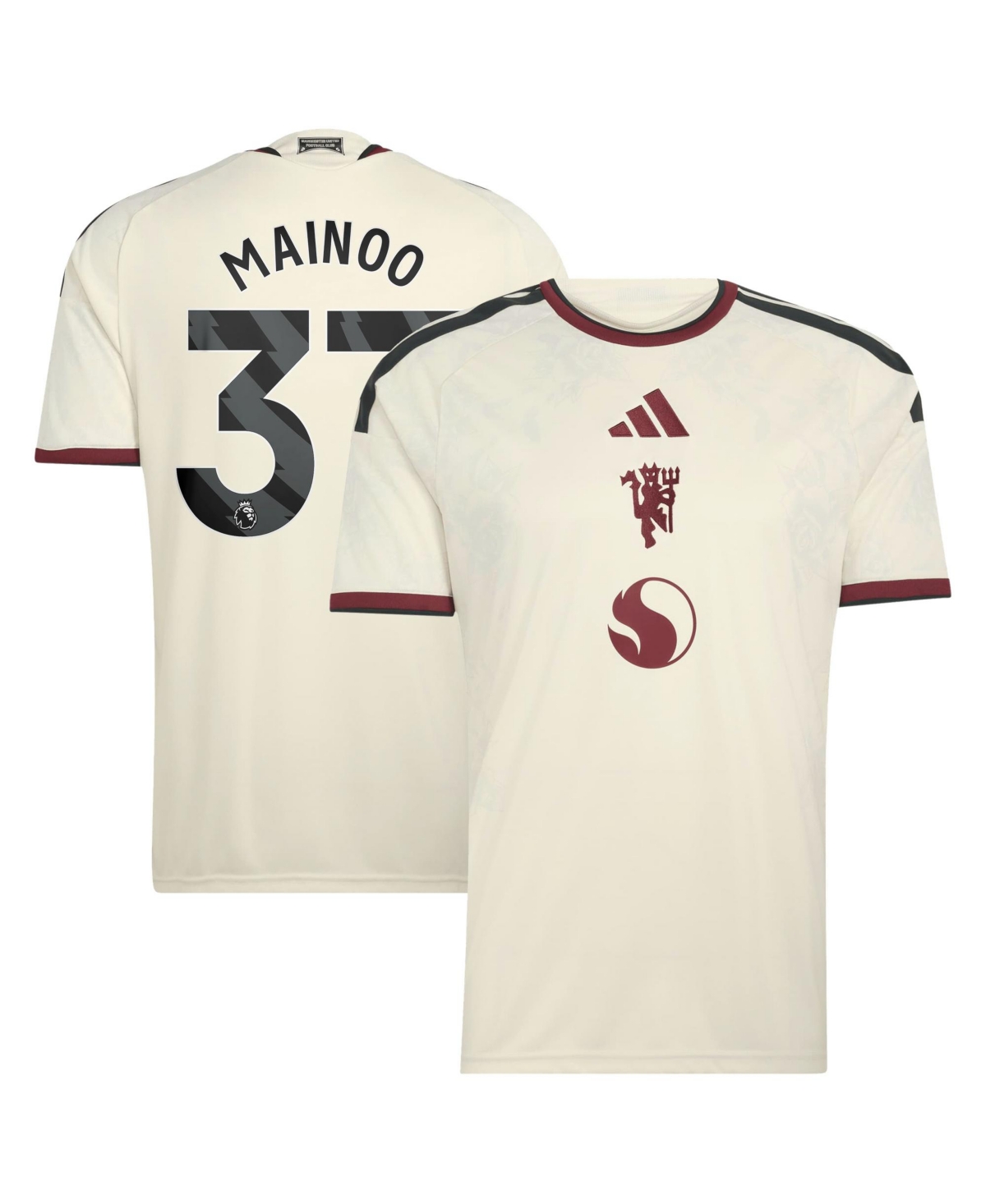 adidas Men's Kobbie Mainoo Cream Manchester United 2026/27 Third Replica Jersey