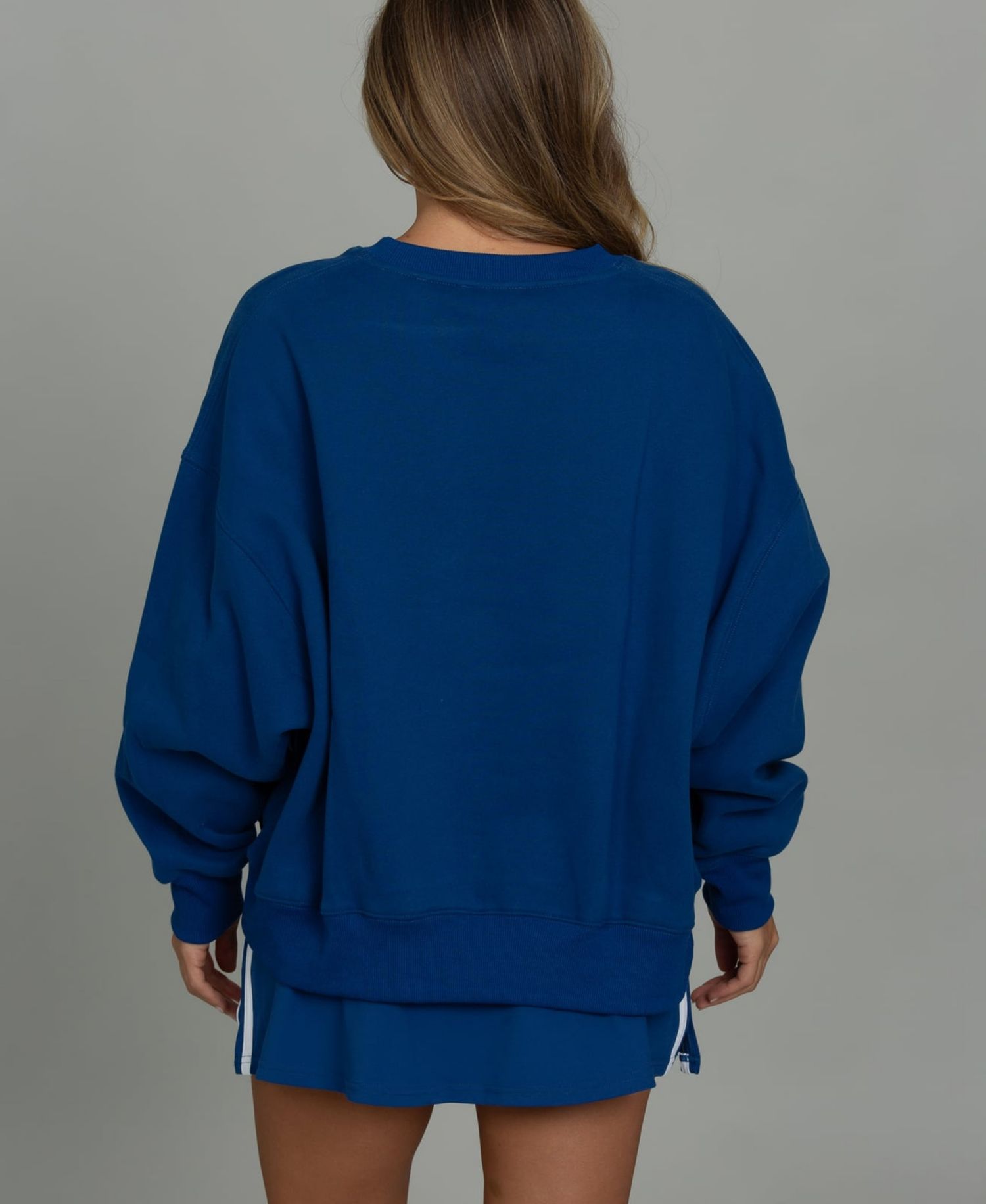Women's Royal Indianapolis Colts x Wide Arm Sweatshirt