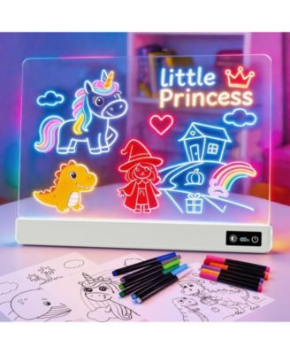 Rechargeable LED Drawing Pad, 9 Colors & 6 Dynamic Modes