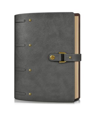 Leather Journal Notebook Refillable Lined Pages Vintage Travel Diary With Gift Box