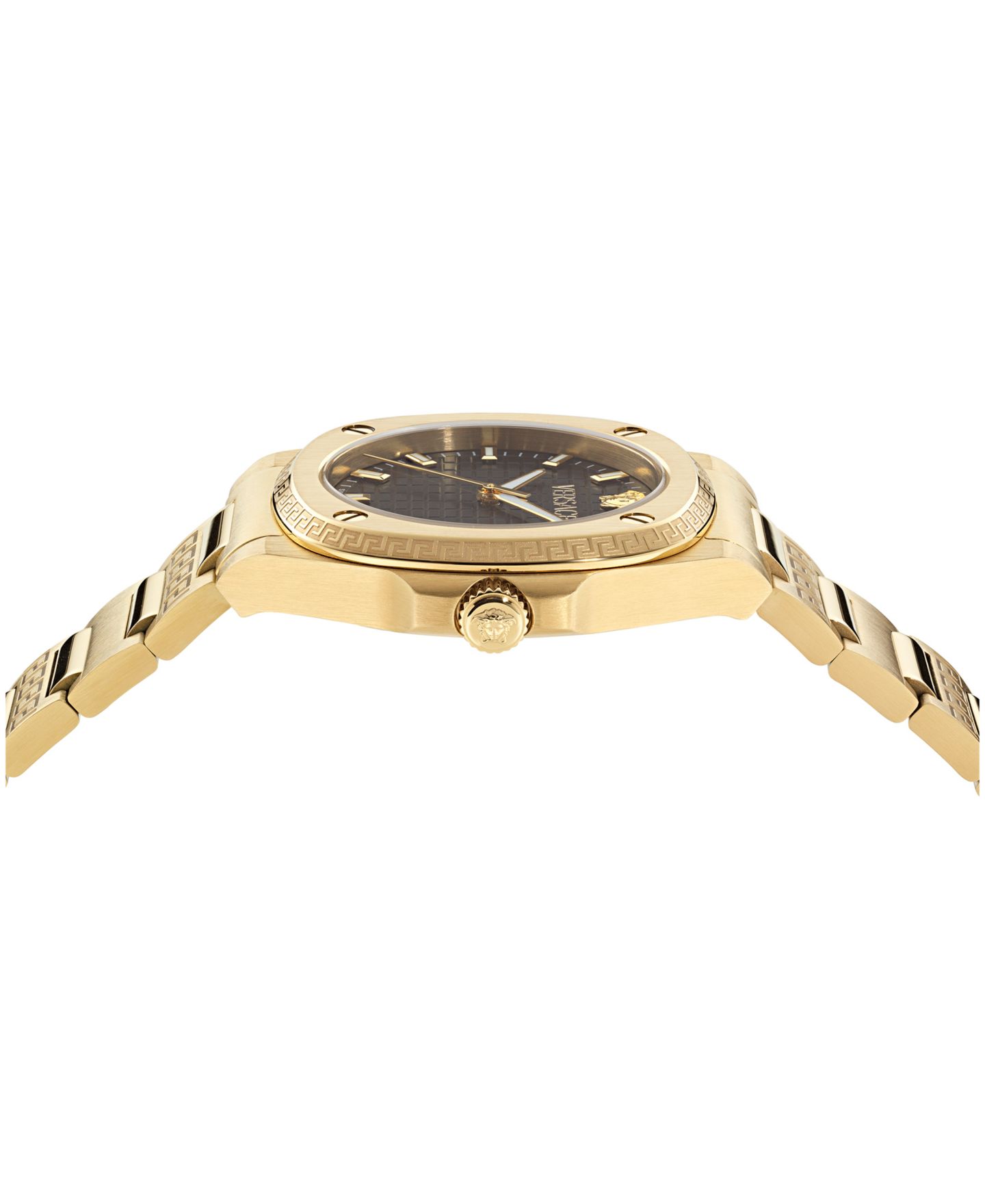 Женские часы Versace Greca Pulse IP Yellow Gold Bracelet Watch, 36mm — фото 2