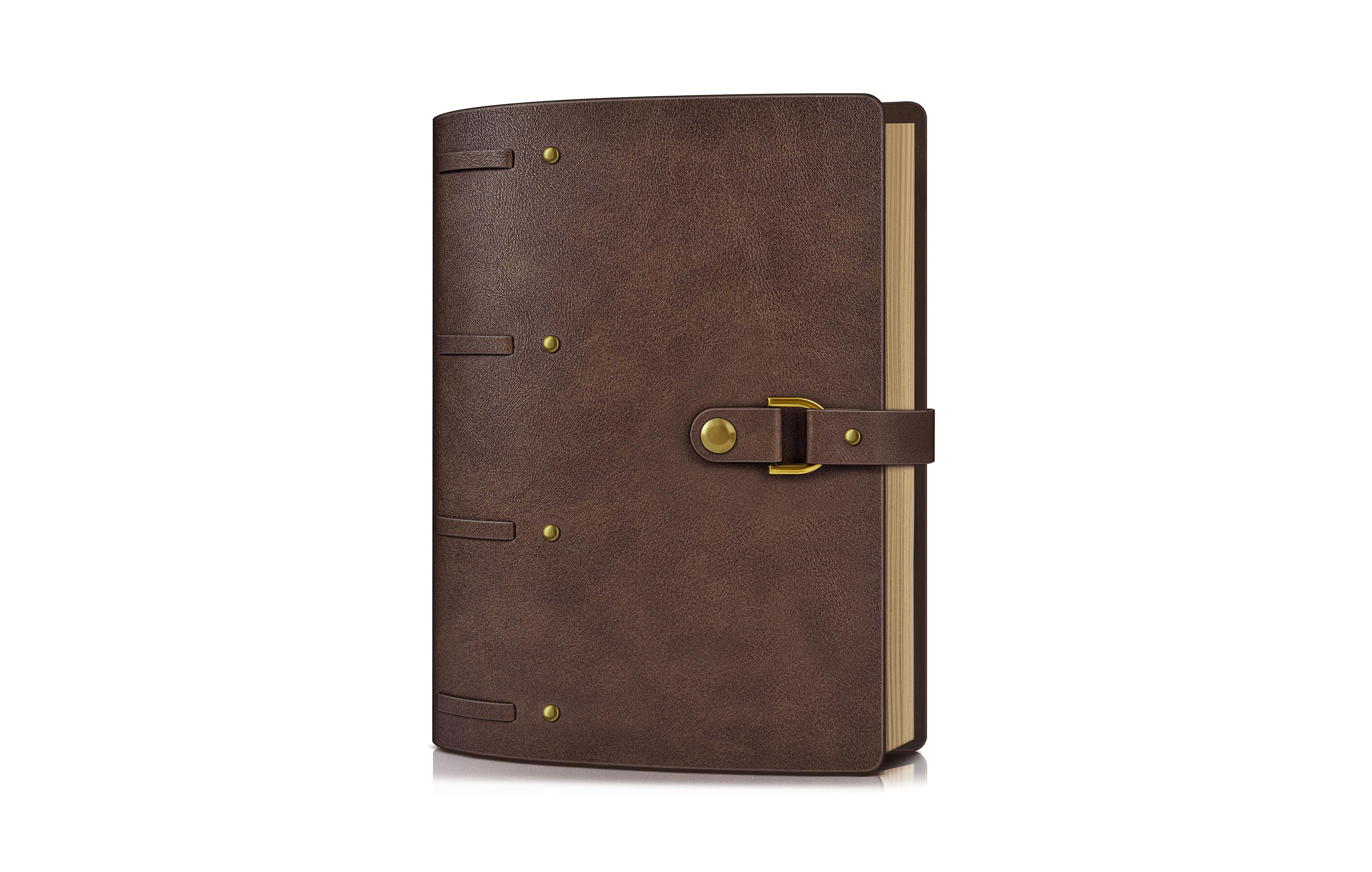 Danrong Leather Journal Notebook Refillable Lined Pages Vintage Travel Diary With Gift Box