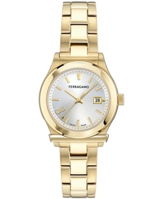 Women's Gold Stainless Steel Bracelet Watch, 33mm