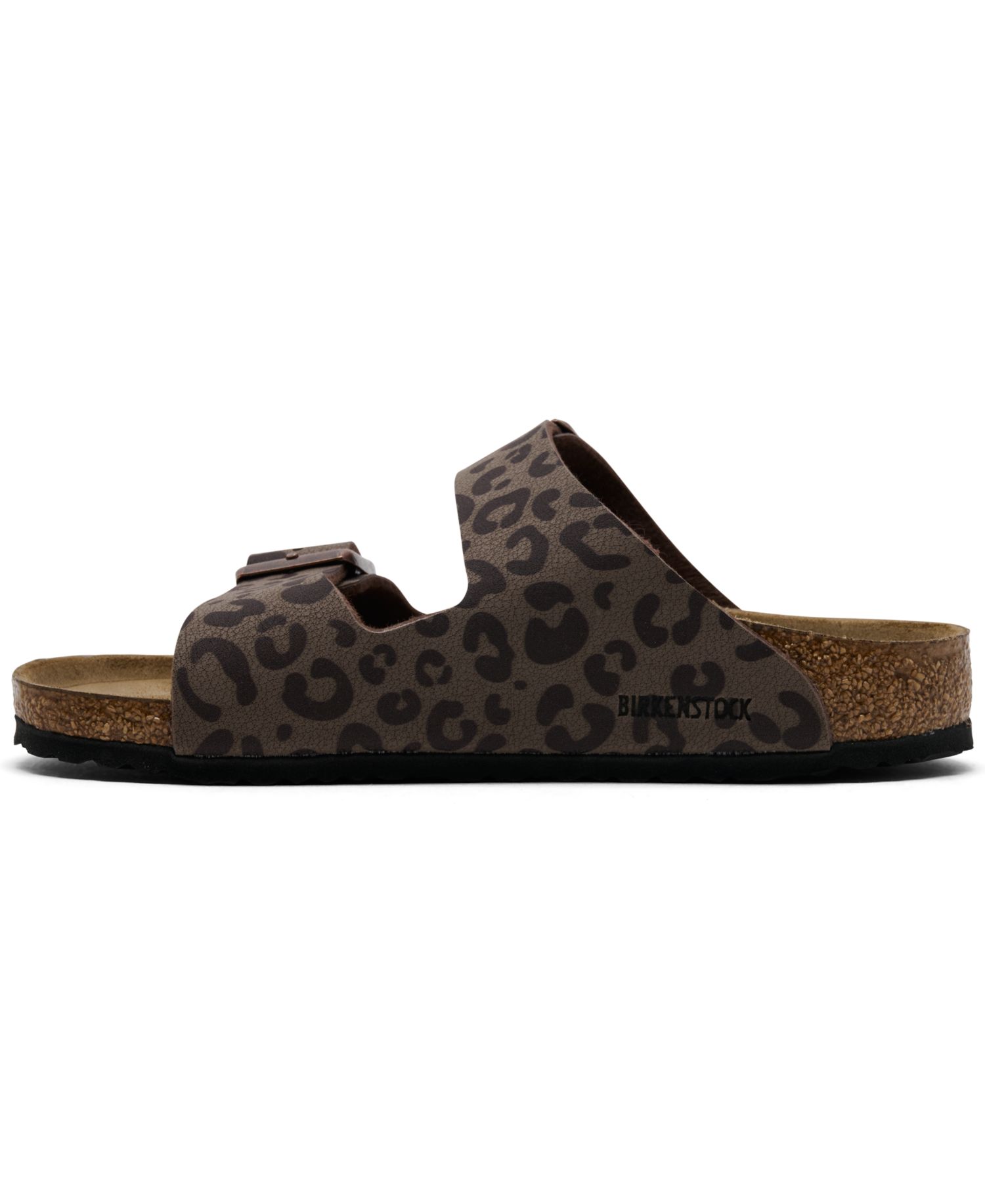 Little Girls Arizona Two-Strap Cork Footbed Leopard Print Sandals from Finish Line