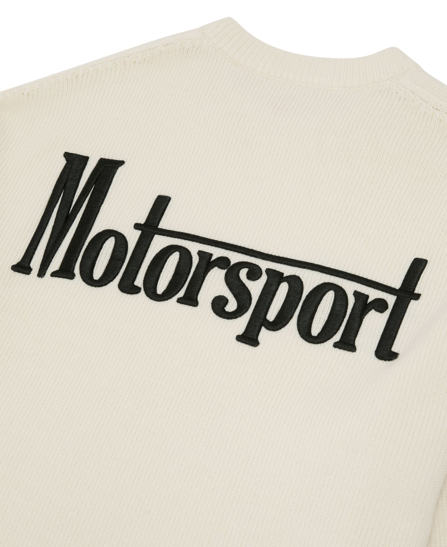 Мужской свитер REISS Maddox Merino Wool McLaren Racing Crewneck, цвет: Молочный белый — фото 4