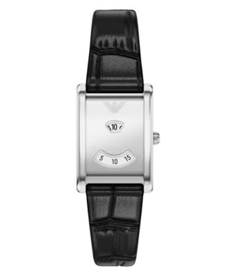 Women's Two-Hand Quartz Mystery Hour Leather Watch 23mm