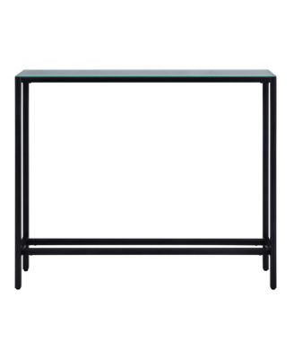 36" Silver and Gold Mirrored Glass Console Table