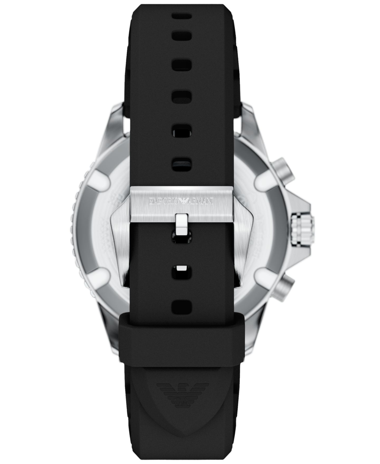 Мужские часы Emporio Armani World Explorer Solar Chronograph Black Silicone 44mm — фото 2