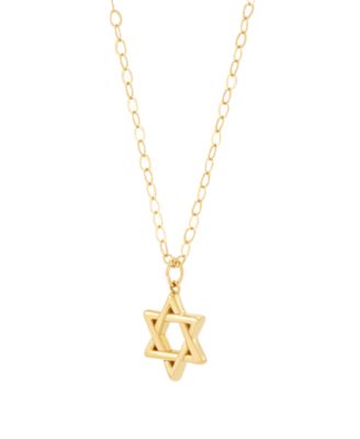 Star of David Pendant in 10K Yellow Gold
