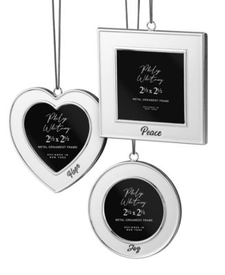 Silver Ornament Frames, Set of 3