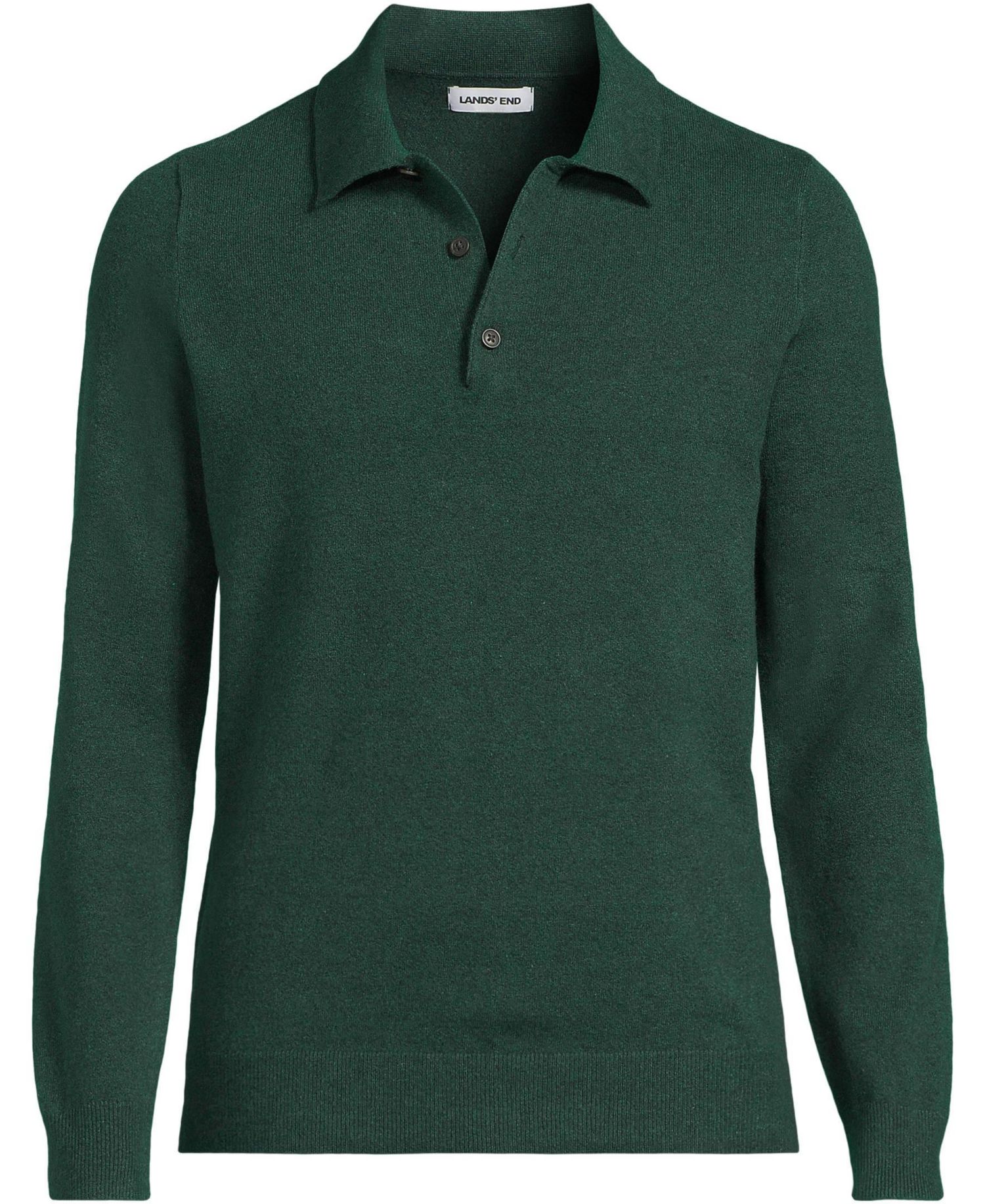 Men's Cashtouch Long-Sleeve Regular-Fit Polo Shirt
