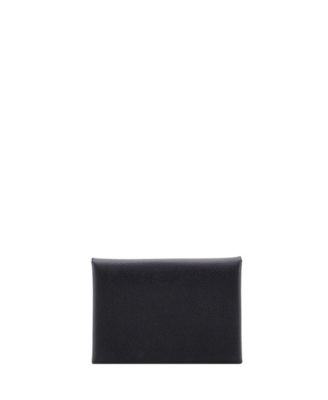 Pre-Owned Herm&eacute;s Calvi Duo Epsom Leather Card Case