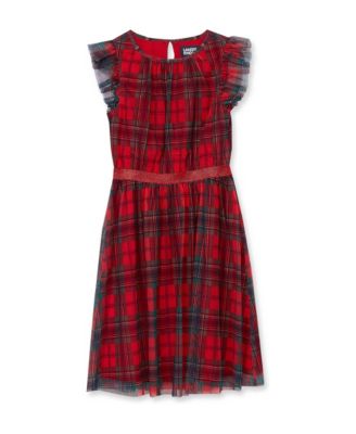 Girls' 4-16 Plaid A-Line Holiday Dress