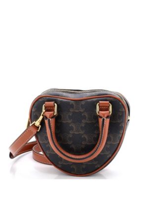 Medium Heart Bag Triomphe Coated Canvas