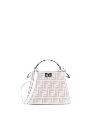 Petite Peekaboo ISeeU Bag Zucca Crystal Embellished Suede