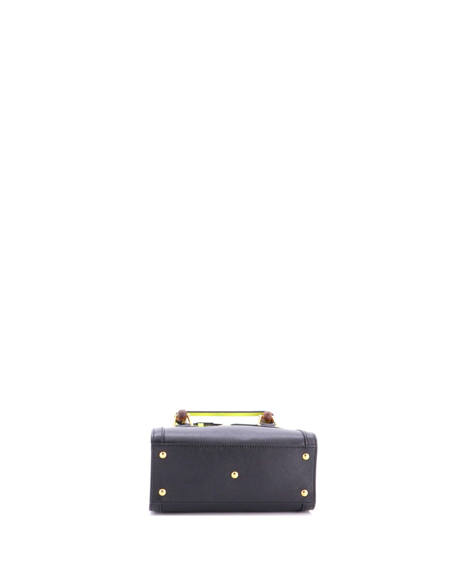 Mini Diana NM Bamboo Handle Tote Leather