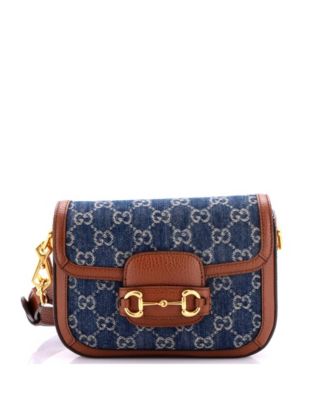Mini Horsebit 1955 Shoulder Bag GG Denim