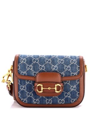 Mini Horsebit 1955 Shoulder Bag GG Denim