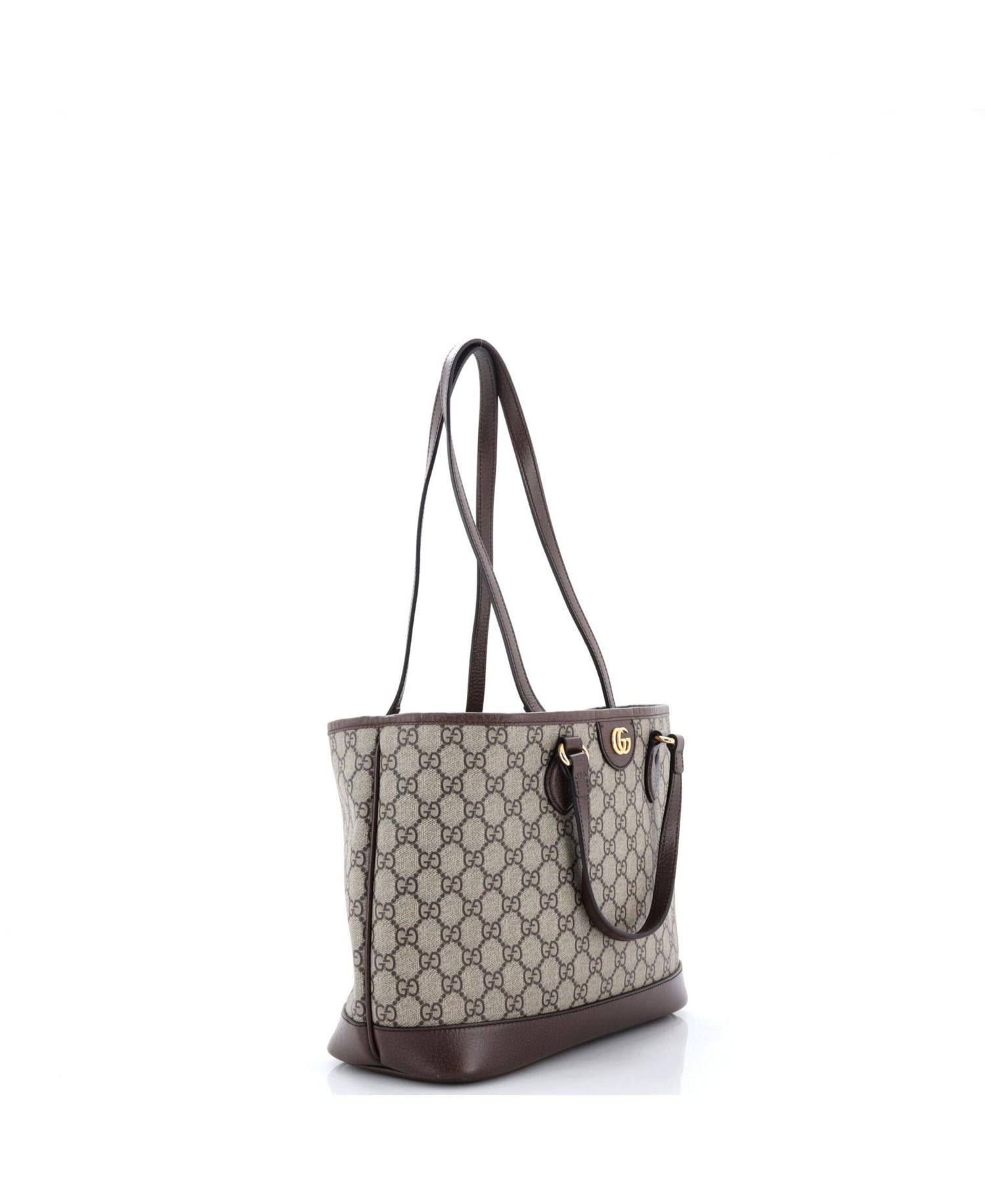 Small Ophidia Top Handle Shopping Tote GG Coated Canvas and Leather