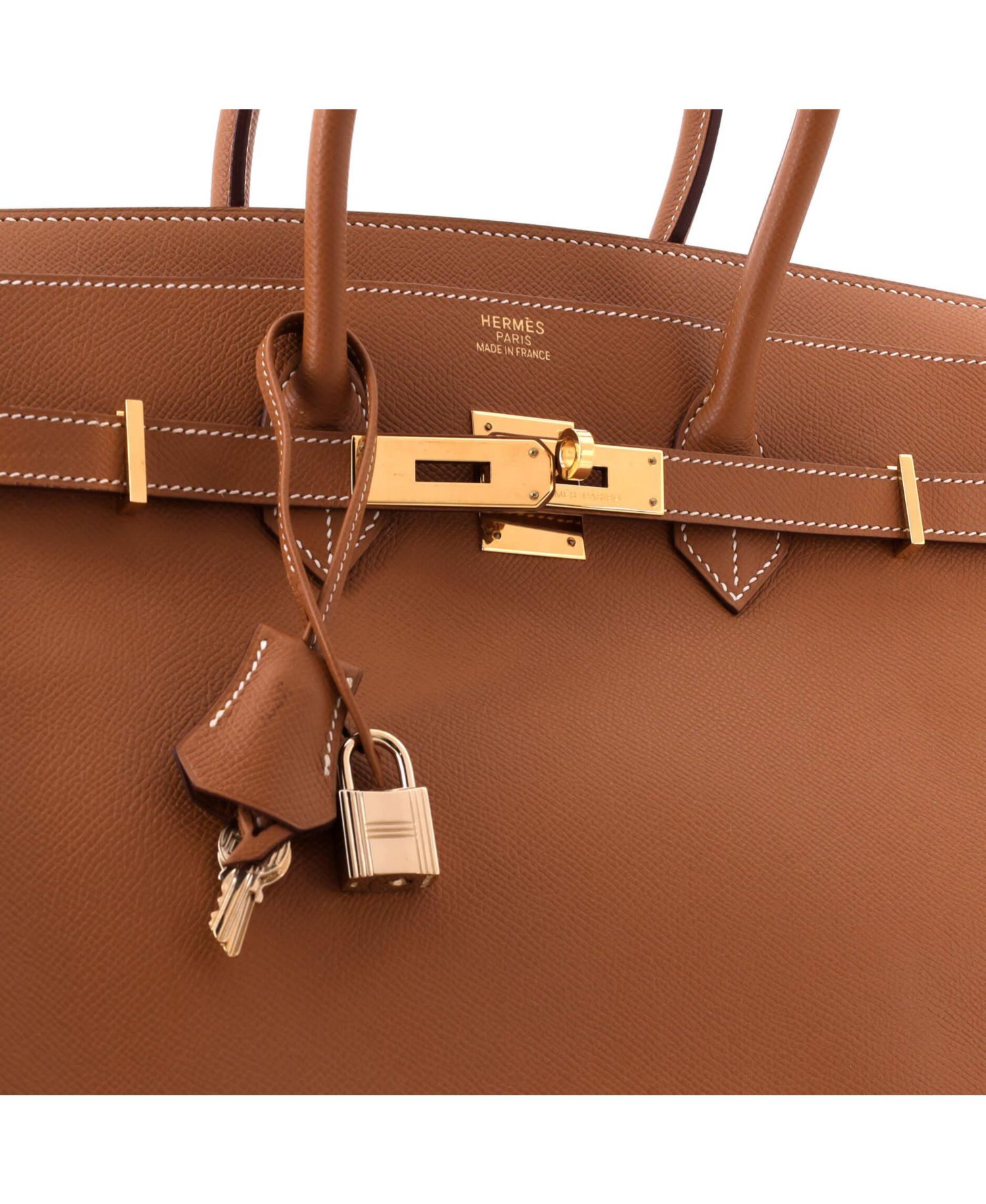 Pre-Owned Hermes Birkin 35 Handbag Brown Epsom with Gold Hardware