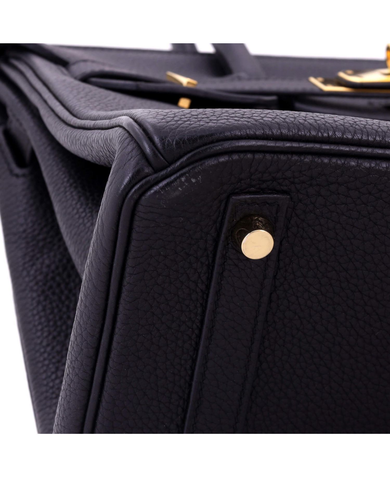 Pre-Owned Hermes Birkin 30 Handbag Black Togo with Gold Hardware