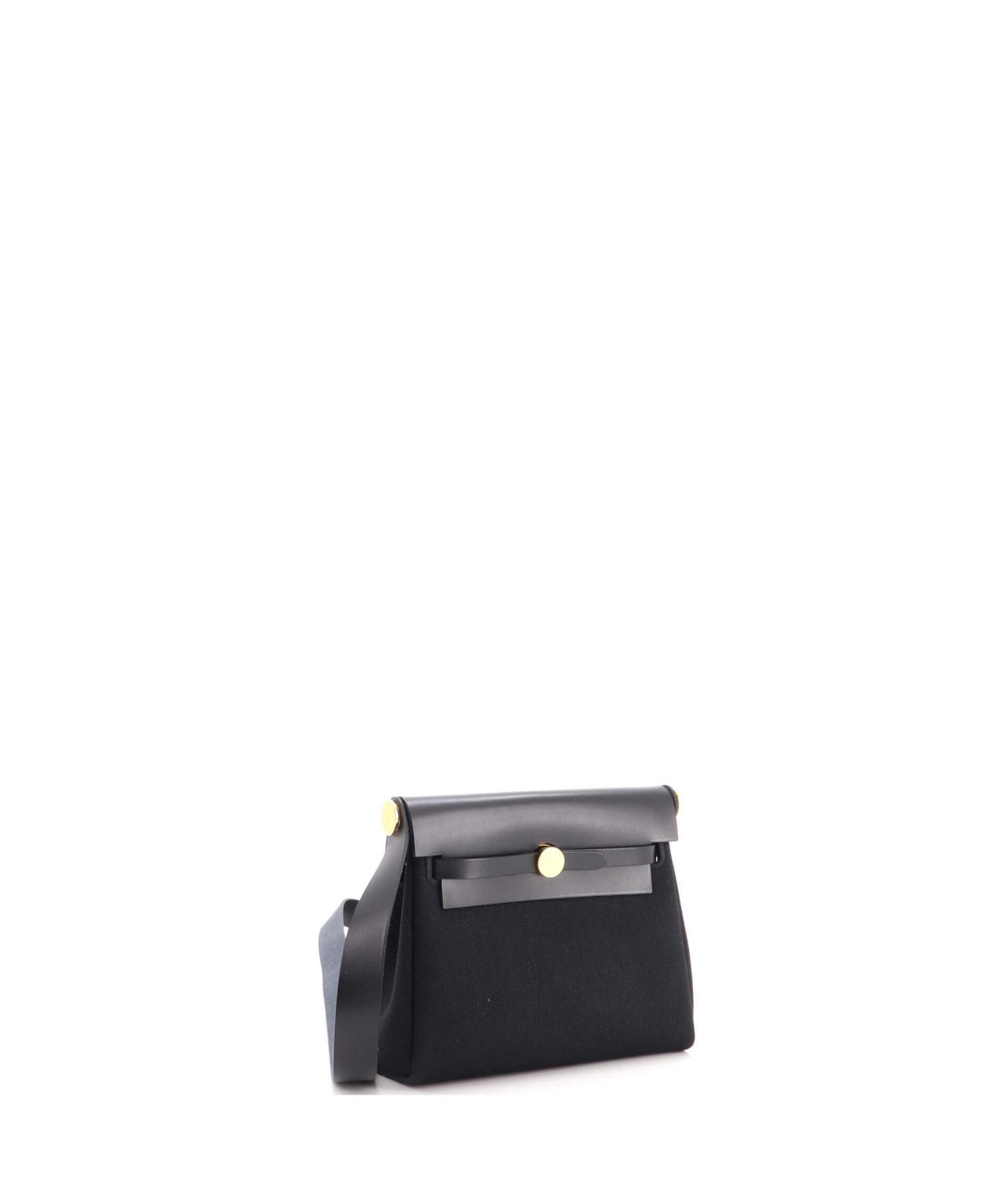 Pre-Owned Hermes 20 Herbag Zip Toile and Leather